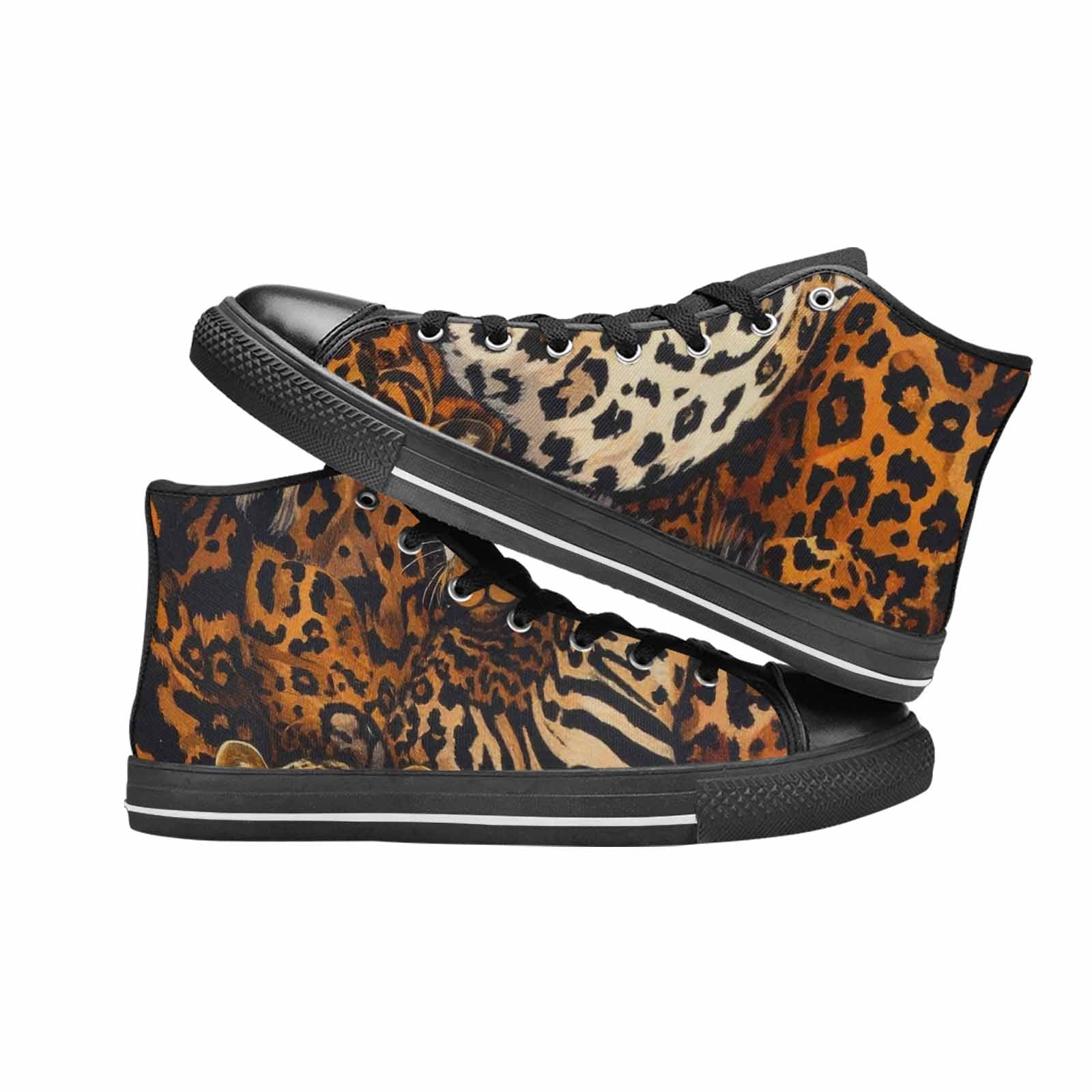 WOMEN'S Animal Print High Top Canvas Y2K Custom Sneakers