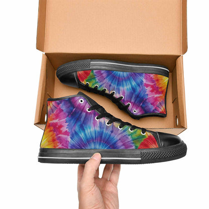 MEN'S Tie Dye - High Top Canvas Cottagecore Sneakers