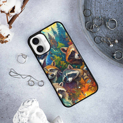 iPhone 16 Plus Case — Raccoon Bandit Raccoon Bandit Pattern Hundreds, Unique Phone Case Design