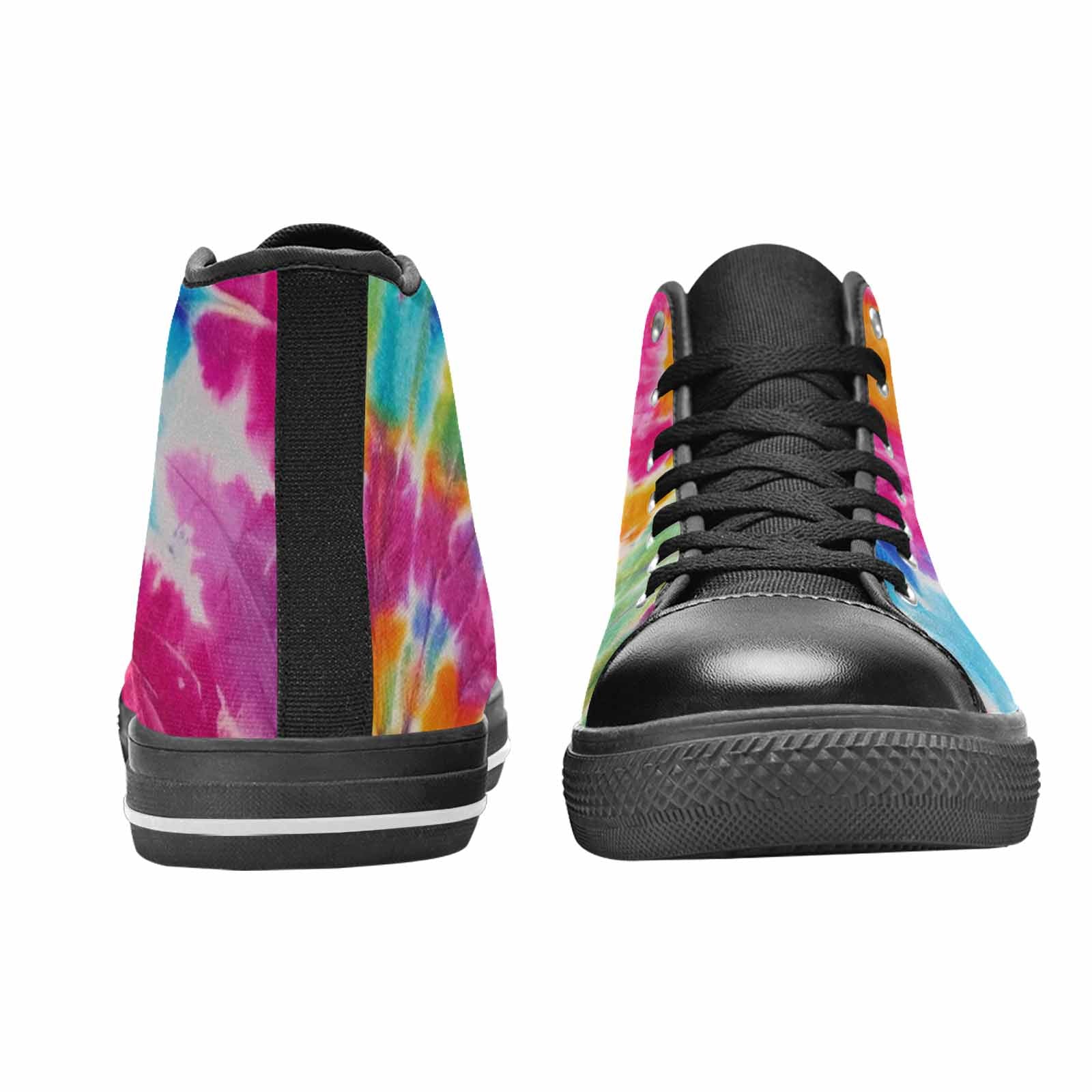 WOMEN'S Tie Dye Rainbow Twist High Top Canvas Dreamcore Shoes