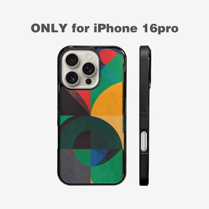 iPhone 16 Pro Case — 1990s Memphis Art Pattern, Custom Phone Case