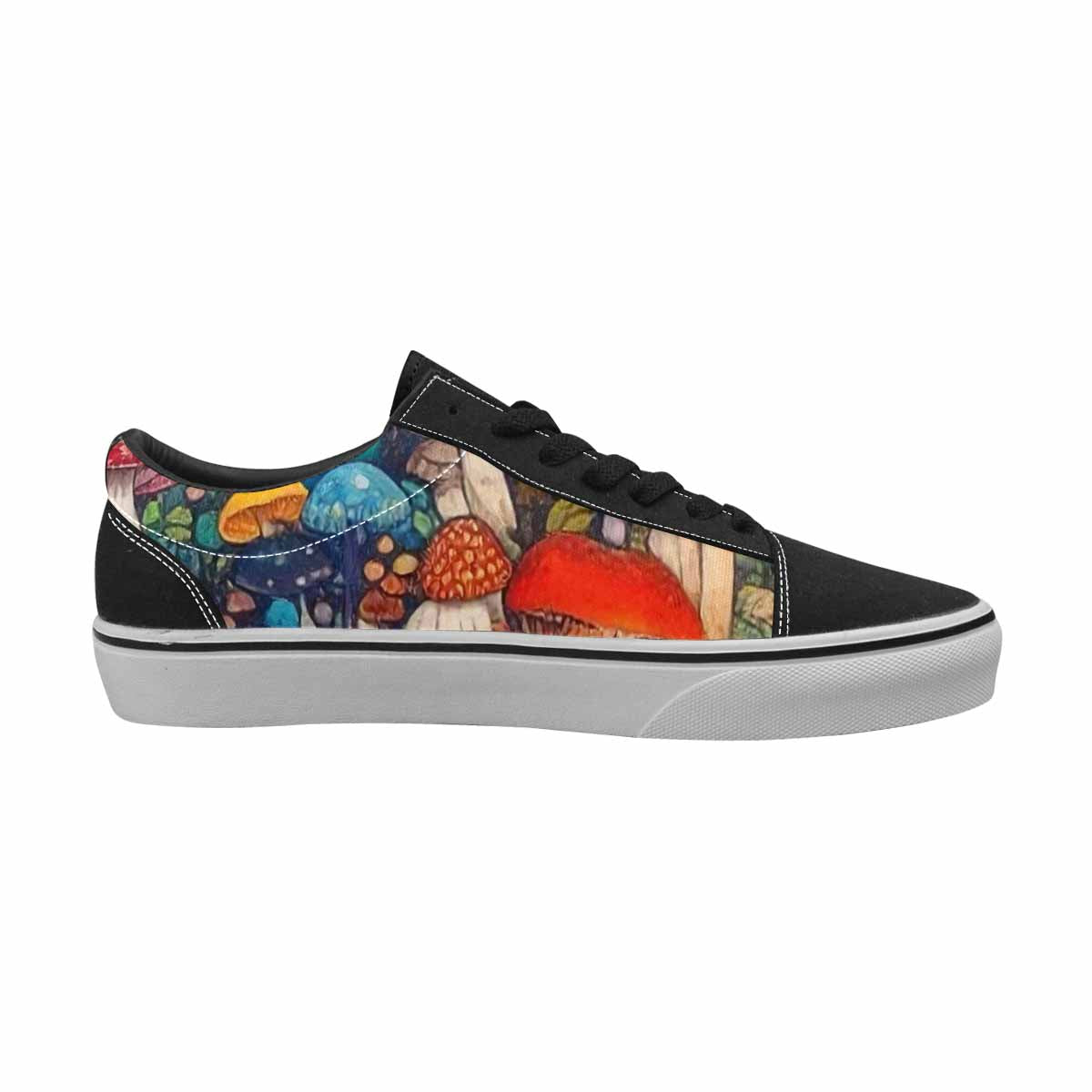 WOMEN'S Mushrooms (general) Lace-Up Canvas Surreal Custom Shoes