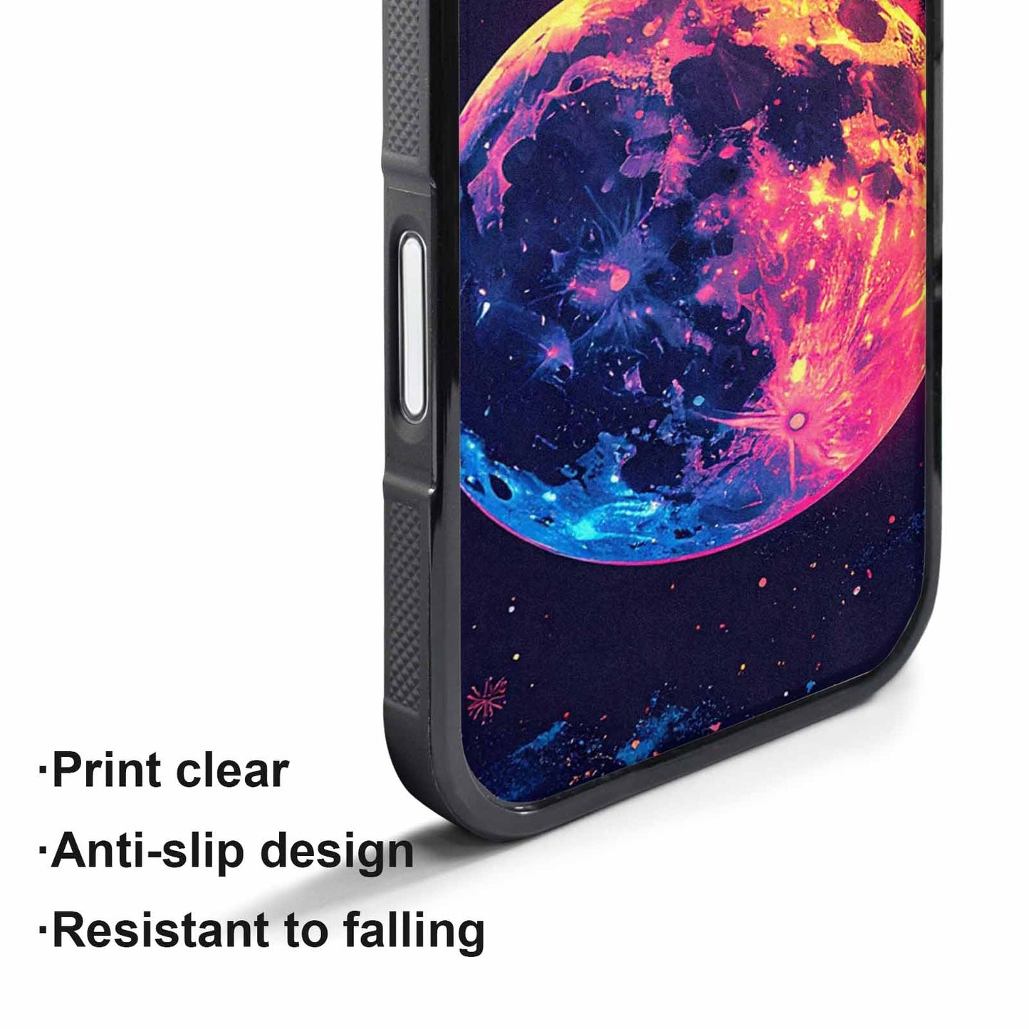 iPhone 17 Air Case — Neon Winter Moon Seamless Cartoon Cute, Personalized Phone Case