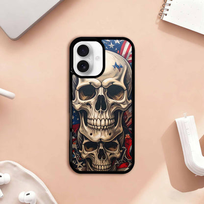 iPhone 17 Case — Skull Dark Art Gothic Print Gothic, Custom Made Phone Cover
