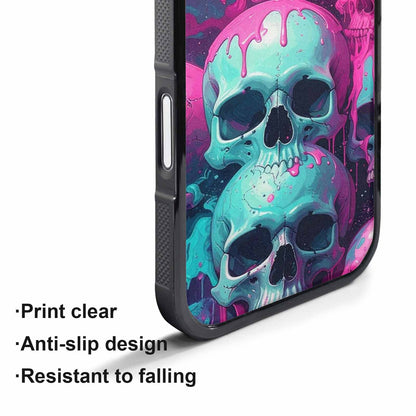 iPhone 17 Pro Max Case — Thousands Of Skulls Gothic Skulls, Custom Print Case Cover