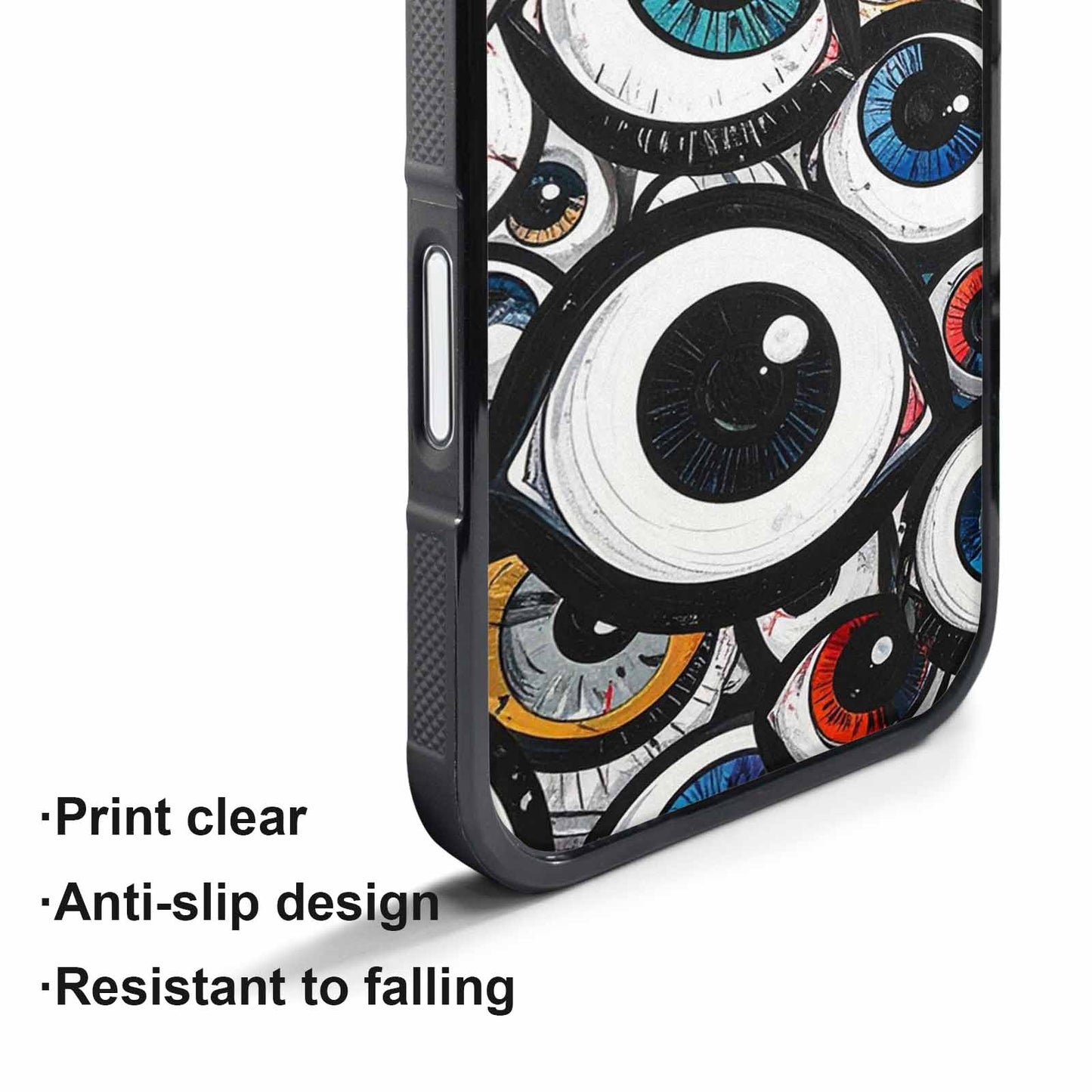 iPhone 17 Pro Case — Googly Cartoon Eyeballs Cartoon Cute, Custom Designed Case Cover