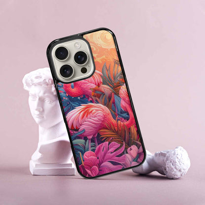 iPhone 16 Pro Case — Flamingo Tropical Flamingo Tropical Pattern Hundreds, Original Design Phone Case