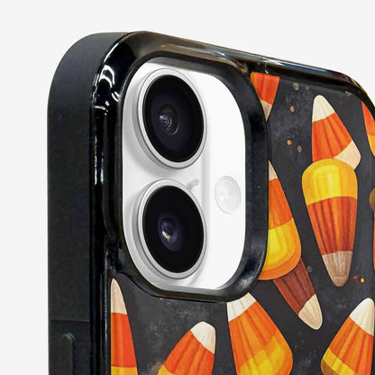 iPhone 16 Plus Case — Halloween Candy Corn Custom, Custom Phone Case