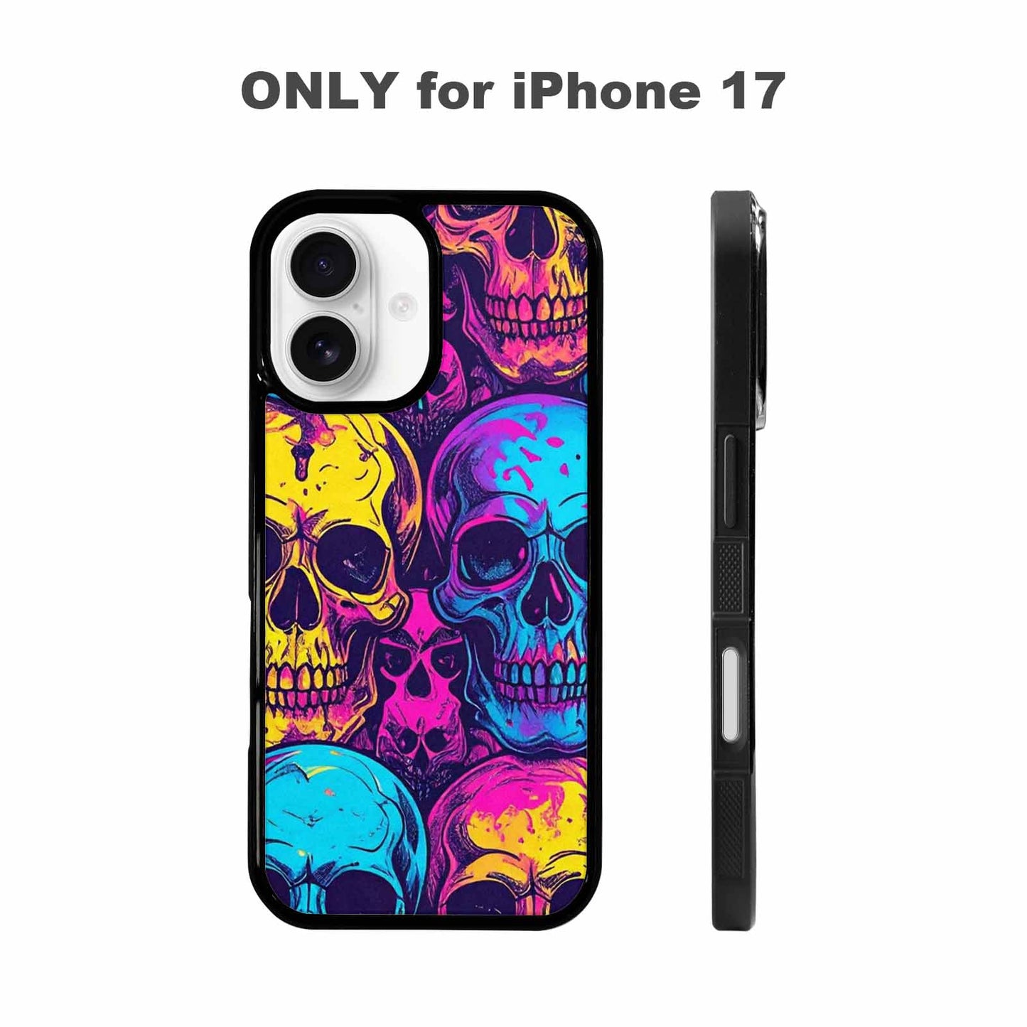 iPhone 17 Case — Skull Dark Art Gothic Print Gothic, Unique Phone Case Design