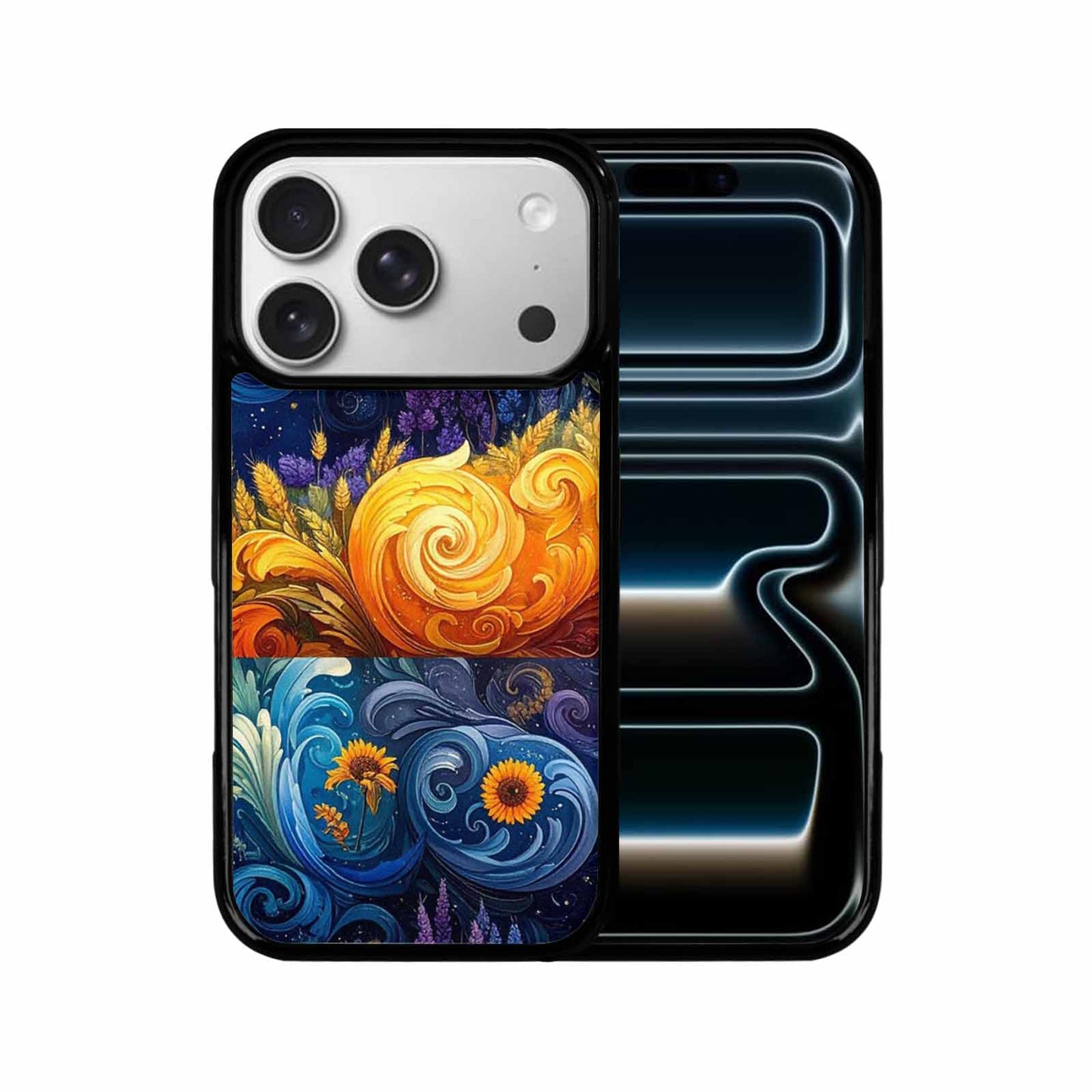 iPhone 17 Pro Case — Small Van Gogh Style Swirl Galaxy, Custom Made Phone Cover