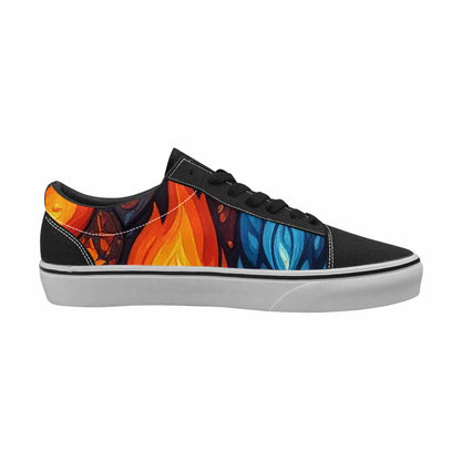 MEN'S Fire Flame Canvas Lace-Up Y2K Shoes