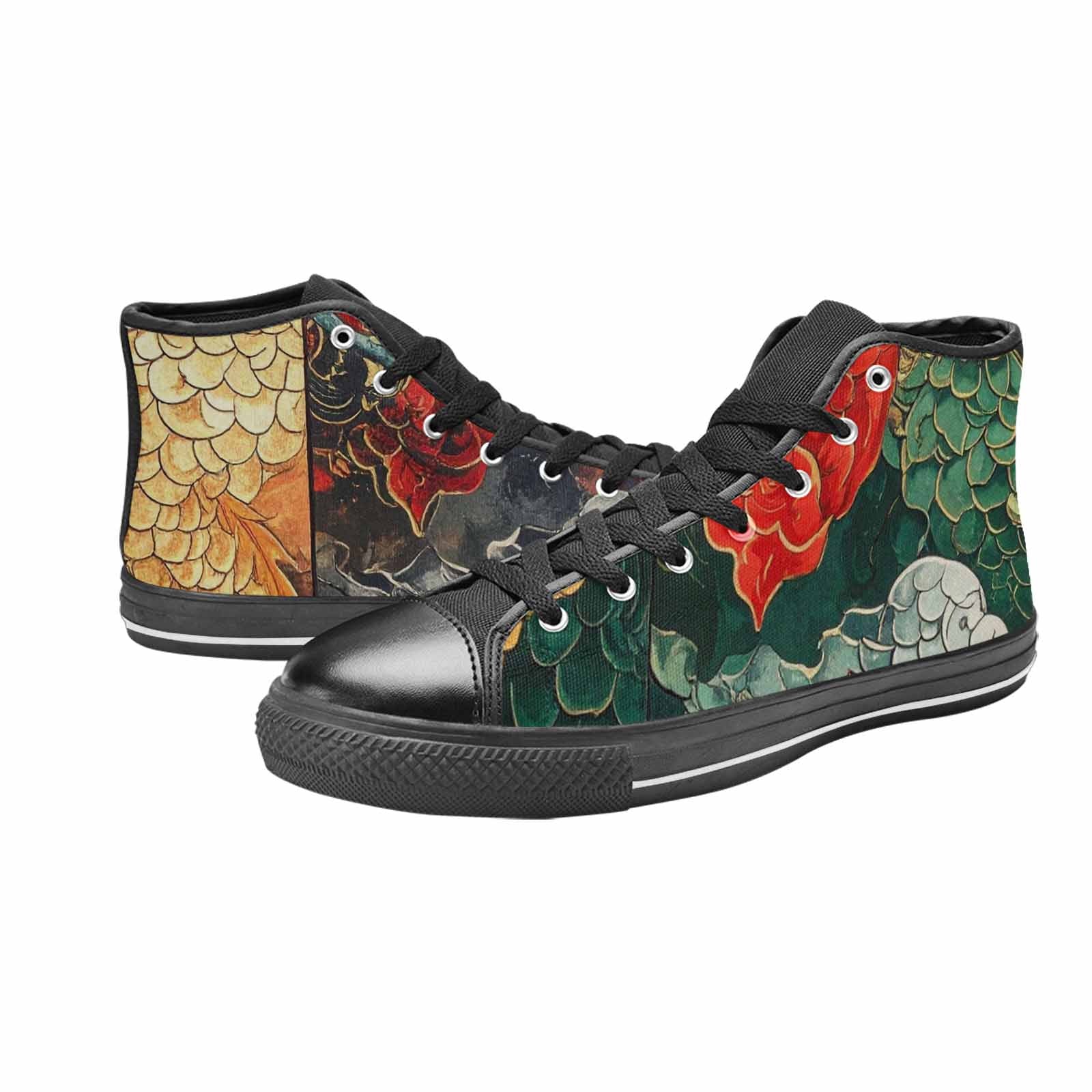 MEN'S Dragon Scale Fantasy High Top Canvas Vivid Shoes