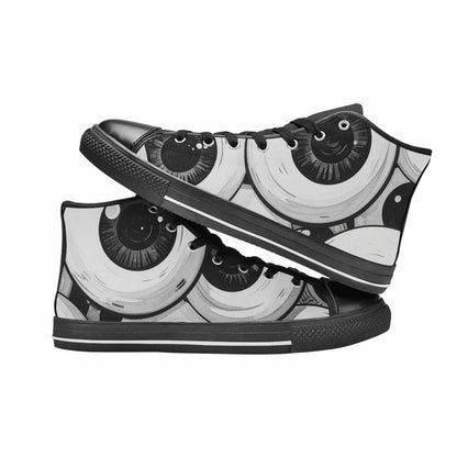 MEN'S Googly Cartoon Eyeballs High Top Canvas Vivid Custom Shoes