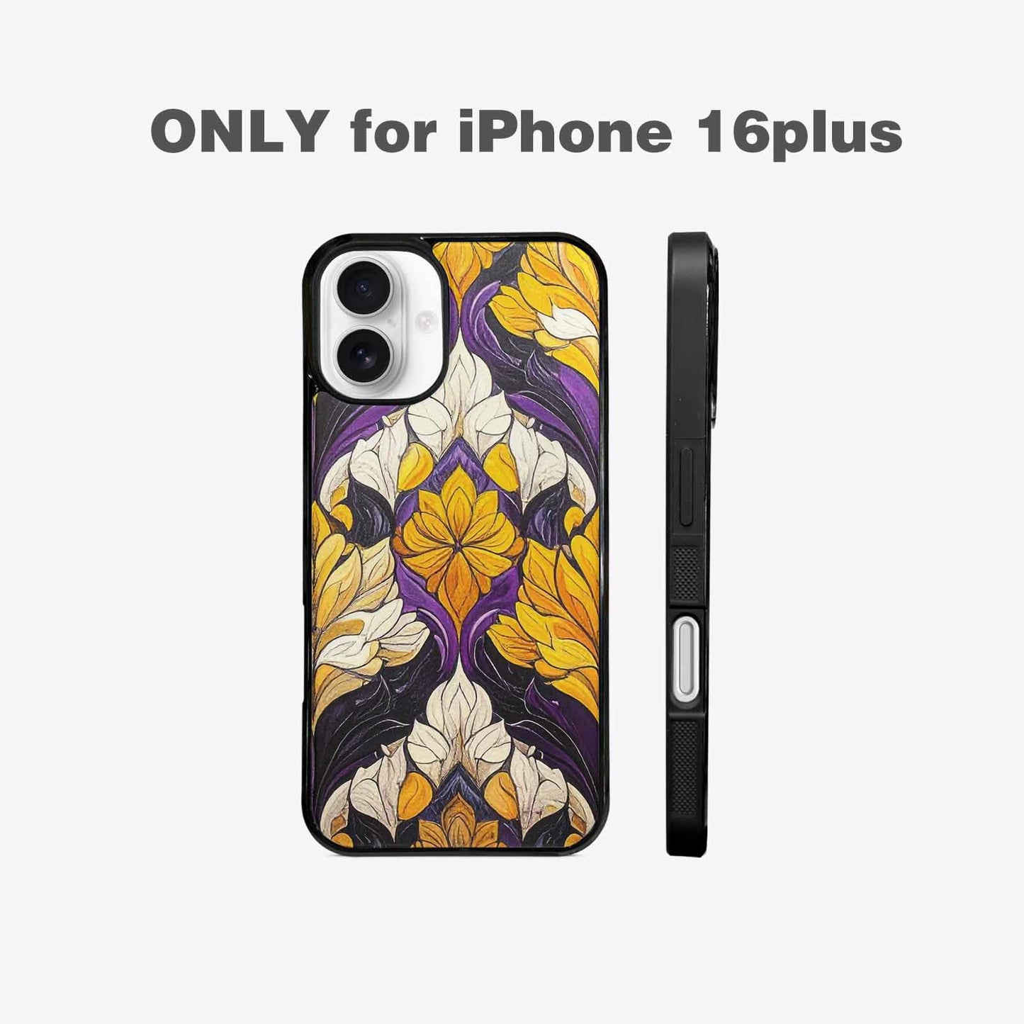 iPhone 16 Plus Case — Nonbinary Flag Color Theme Small Rainbow, Custom Art Phone Cover