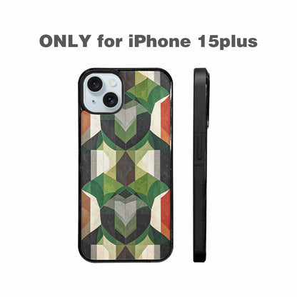 iPhone 15 Plus Case — Aromantic Flag Color Theme Small Rainbow, Personalized Phone Case