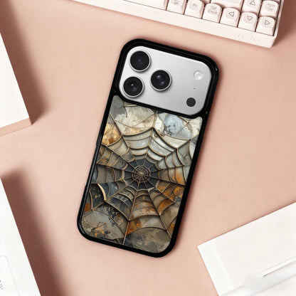 iPhone 17 Pro Case — Foil Galaxy Art Spider Galaxy Space, Unique Phone Case Design
