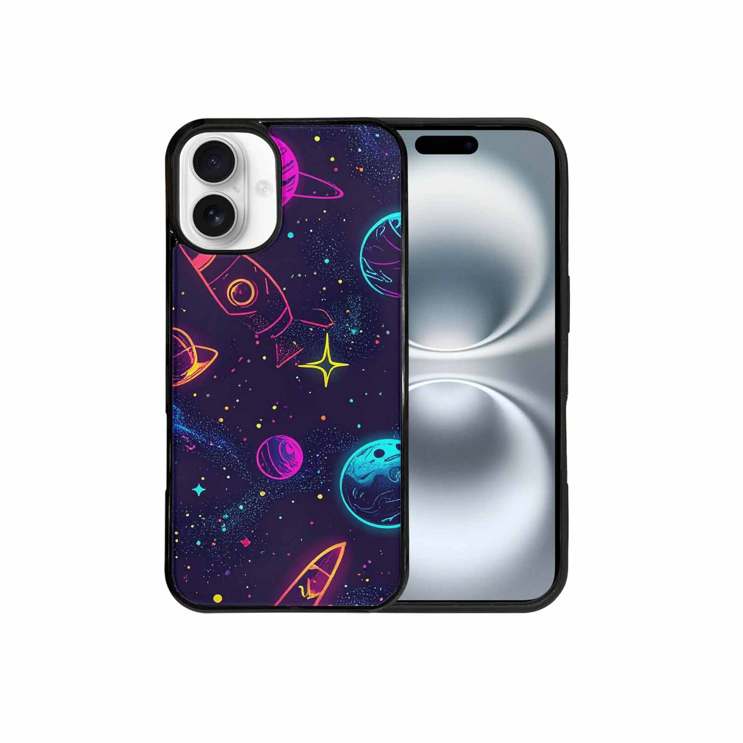 iPhone 16 Plus Case — Space Galaxy Astronaut, Personalized Phone Case