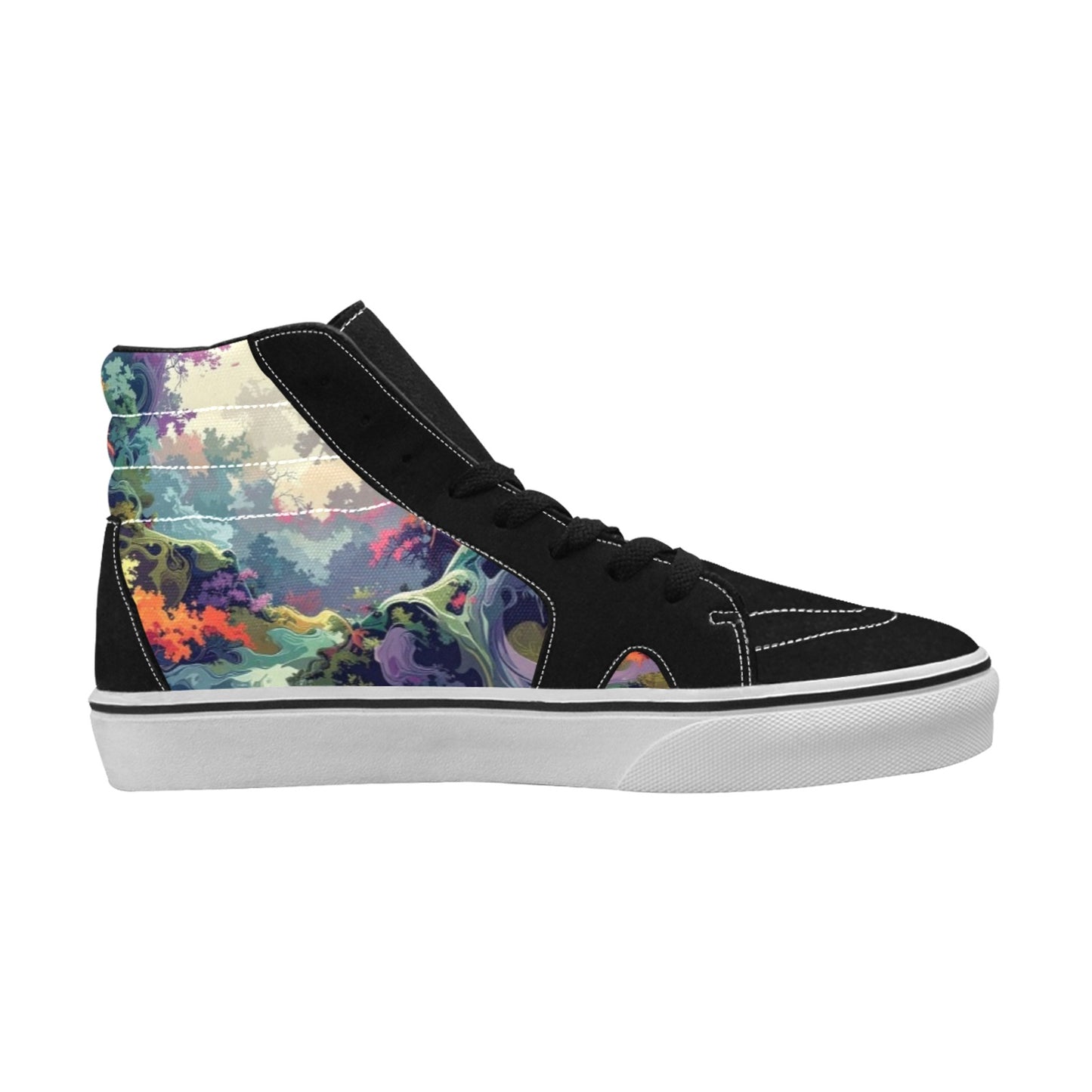 Camo Design 1 Women's High Top Skateboarding Shoes