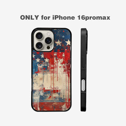 iPhone 16 Pro Max Case — Patriotic Stars And Stripes American Stars, Custom Made Phone Cover