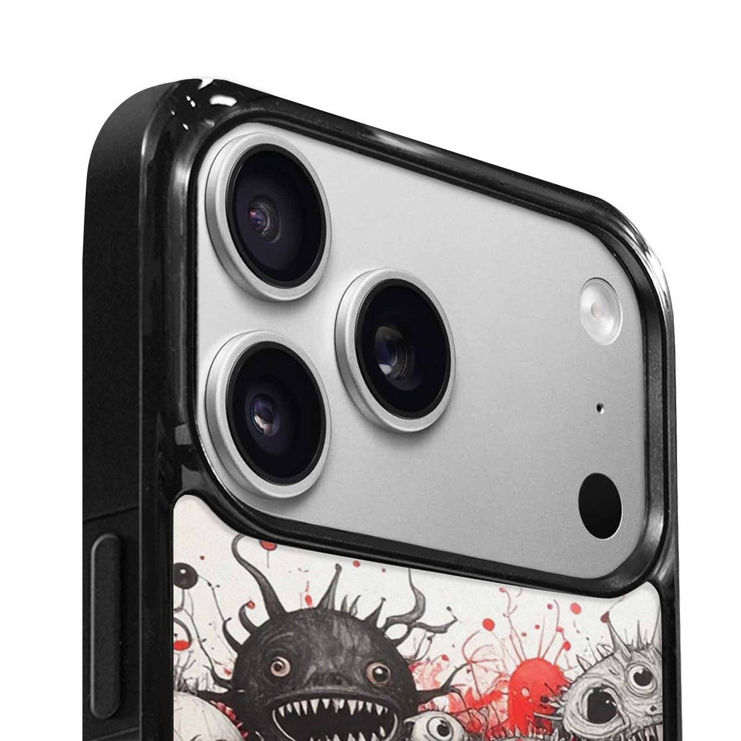 iPhone 17 Pro Case — Multi Eye Monster Black Red Original, Custom Printed Phone Case
