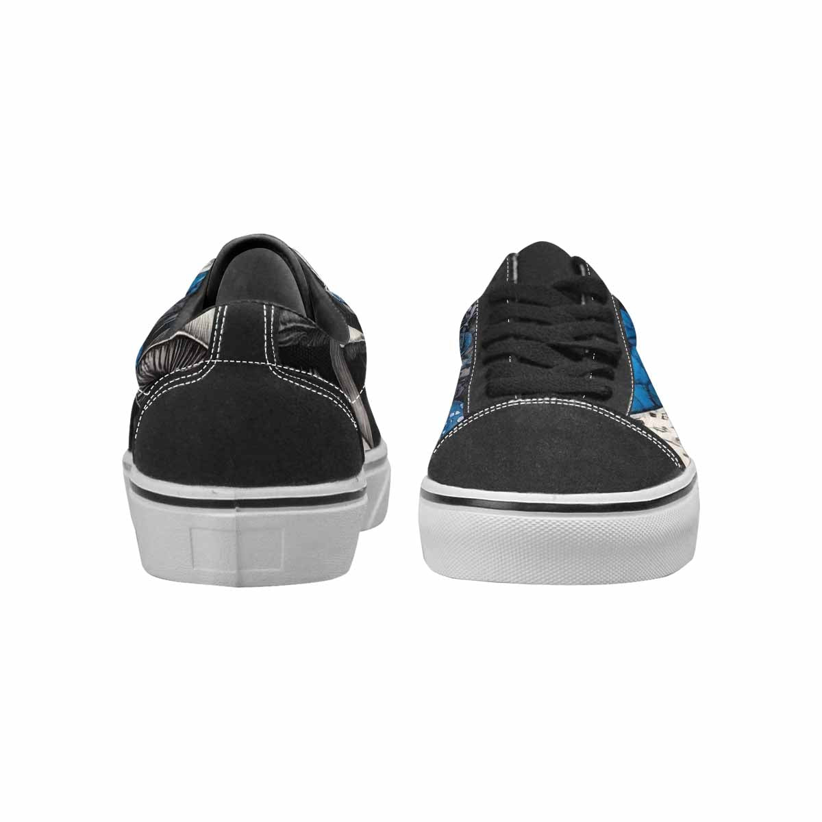 WOMEN'S Mushrooms (general) Lace-Up Canvas Vibrant Chaos Sneakers