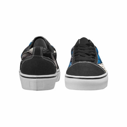 WOMEN'S Mushrooms (general) Lace-Up Canvas Vibrant Chaos Sneakers