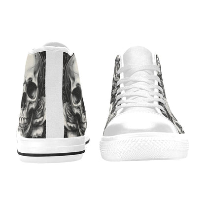 MEN'S Monochrome Skull Gothic Dark High Top Canvas Cottagecore Sneakers