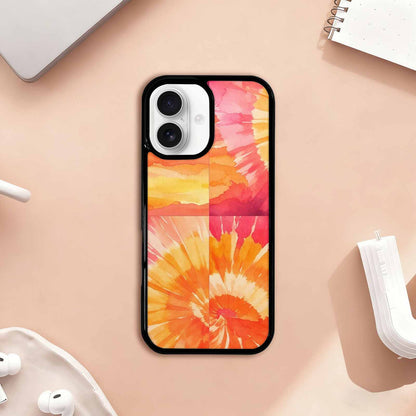iPhone 17 Case — Tie Dye Sunset Wash Tie Dye, Personalized Phone Case