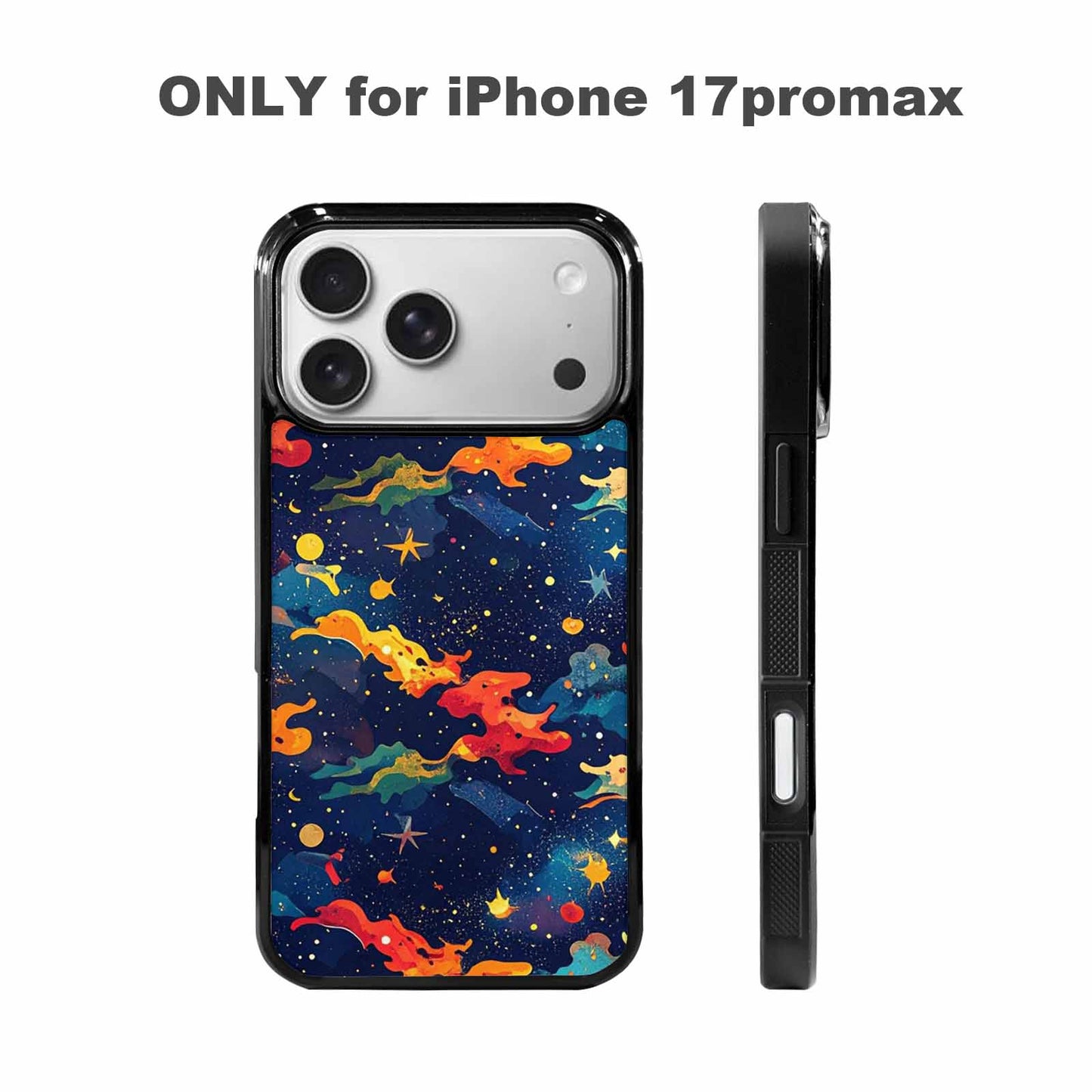 iPhone 17 Pro Max Case — Cosmic Camo Harmony Galaxy Space, Custom Phone Case