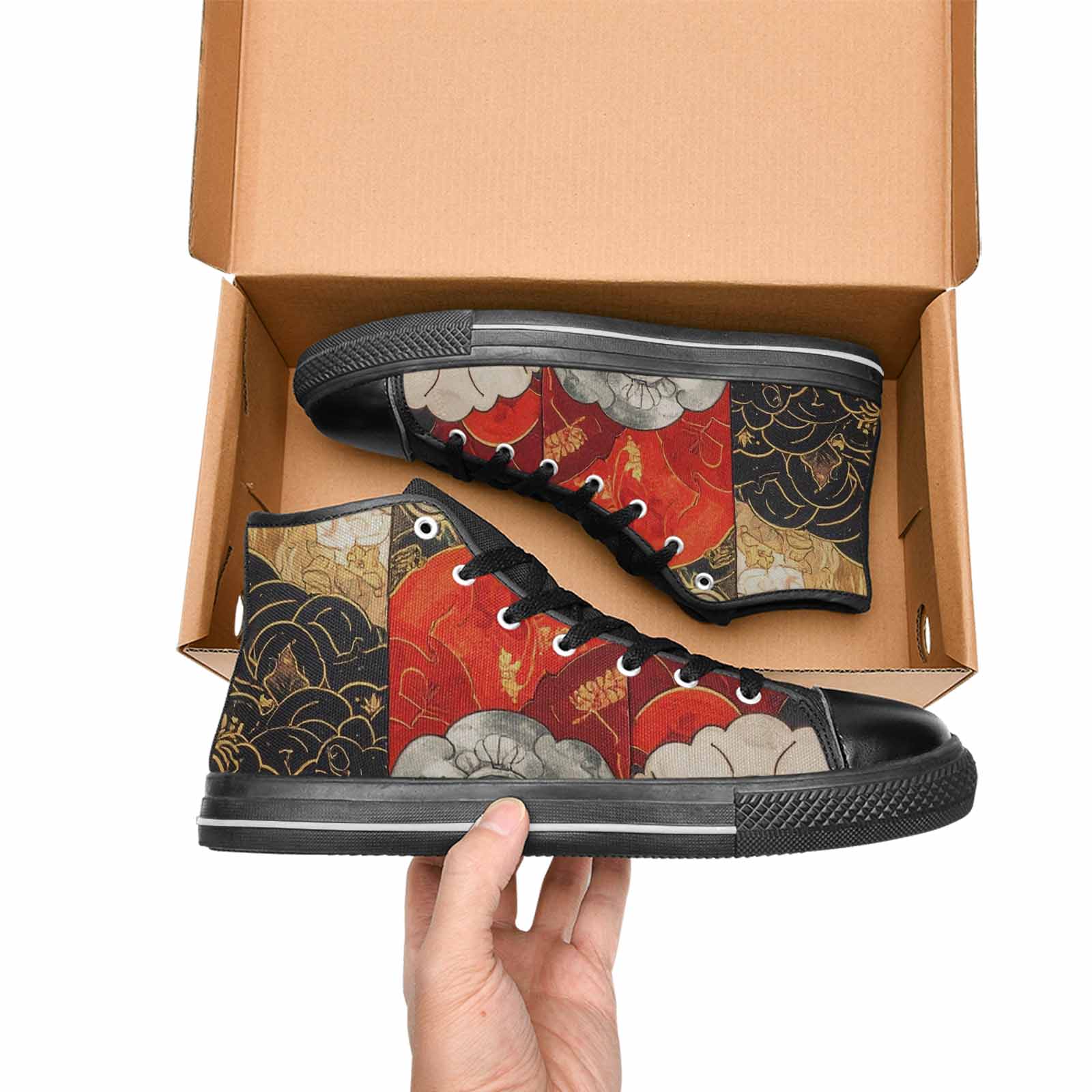 MEN'S Dragon Scale Fantasy High Top Canvas Aesthetic Sneakers