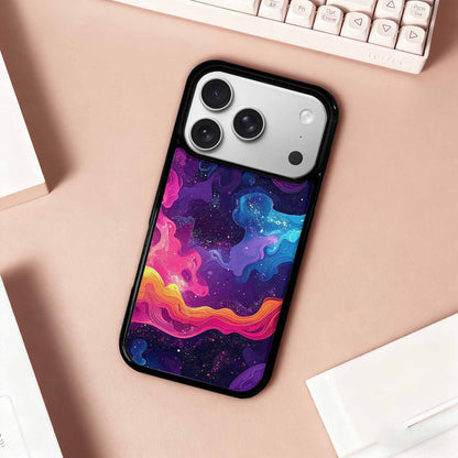 iPhone 17 Pro Case — Rose Galaxy Art Seamless Pattern Galaxy, Custom Printed Phone Case