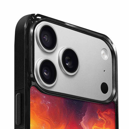 iPhone 17 Pro Max Case — Galaxy Art Red Orange Galaxy Space, Personalized Phone Case