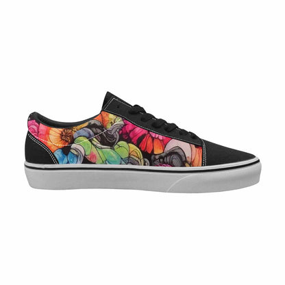 WOMEN'S Tie Lace-Up Canvas Cottagecore Custom Sneakers
