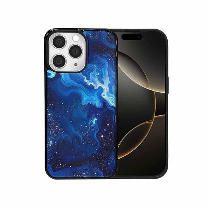 iPhone 15 Pro Max Case — Galaxy Art Blue Starfield Small Galaxy, Custom Made Phone Cover
