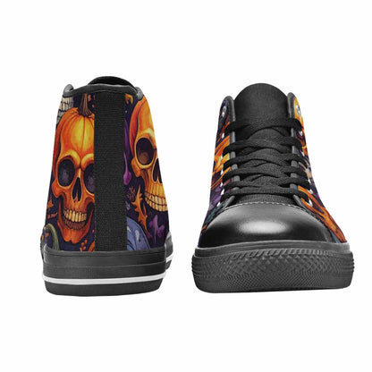 WOMEN'S Skulls - Halloween High Top Canvas Dreamcore Shoes