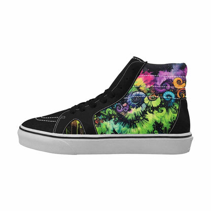 MEN'S Tie High Top Canvas Y2K Custom Shoes
