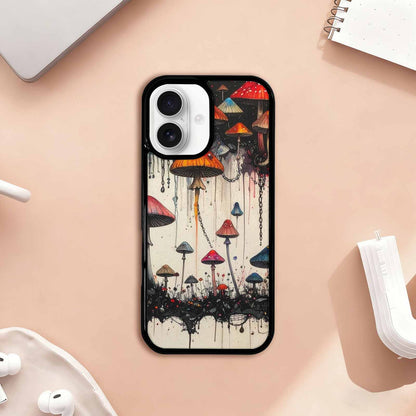 iPhone 17 Case — Black &amp; Red Ink Original Art, Custom Designed Case Cover