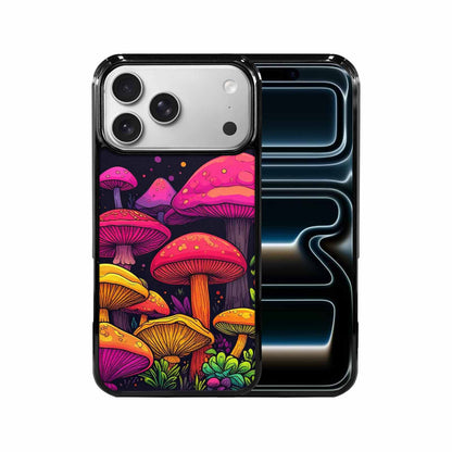 iPhone 17 Pro Max Case — Psychedelic Mushroom Cartoon Pattern Cartoon Cute, Custom Made Phone Cover