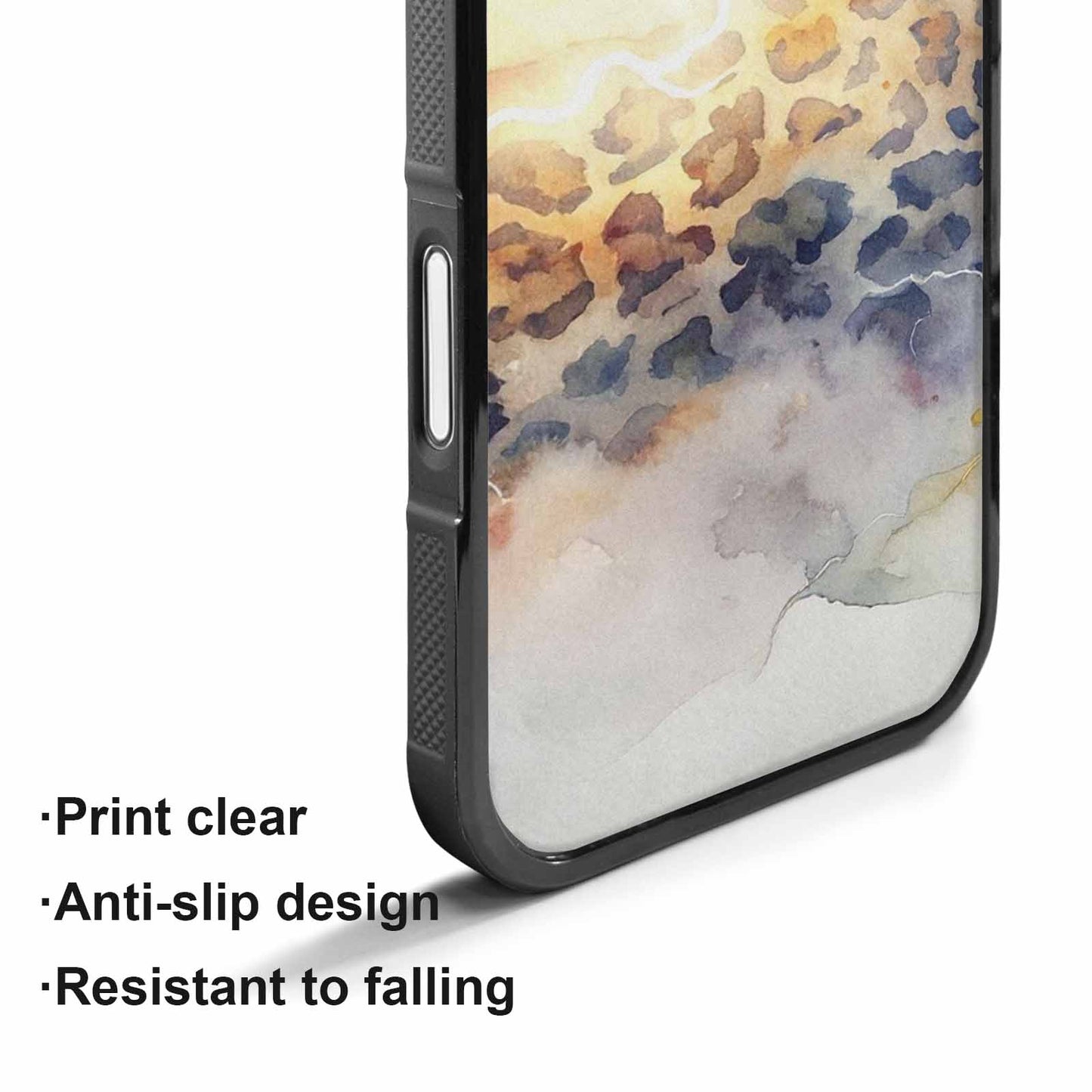 iPhone 17 Case — Glowing Leopard Print Animal Print, Original Design Phone Case