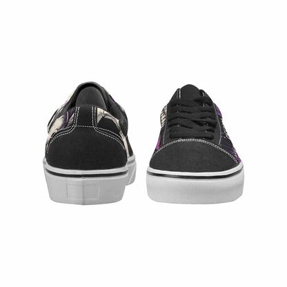 WOMEN'S Rainbow From Skull S Lace-Up Canvas Surreal Shoes