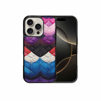 iPhone 16 Pro Case — Genderfluid Flag Color Theme Small Rainbow, Customized Protective Case