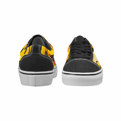 WOMEN'S Melting Moon Smiley — Lace-Up Canvas Y2K Shoes