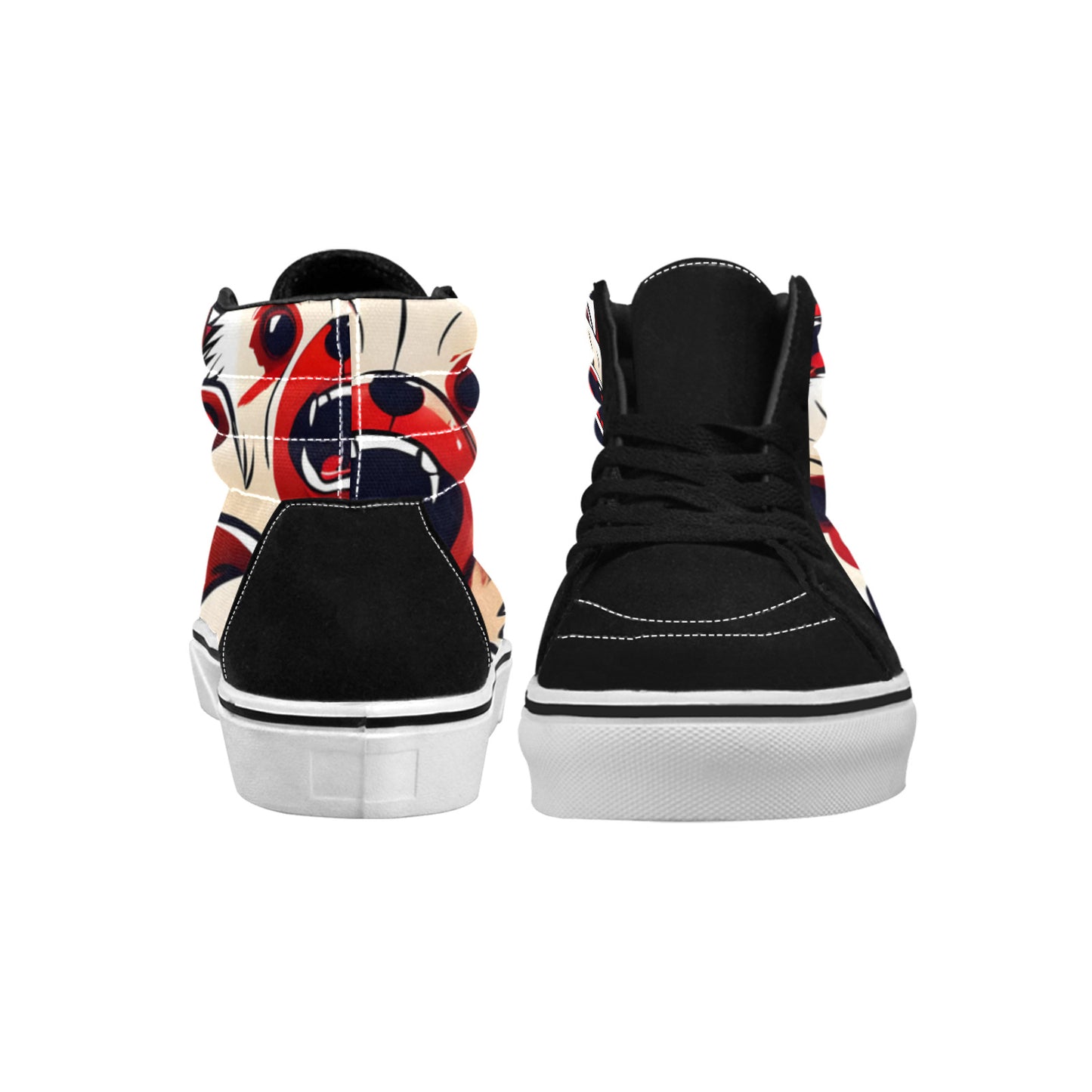 WOMEN'S Bears 2 High Top Skateboarding Aesthetic Custom Sneakers