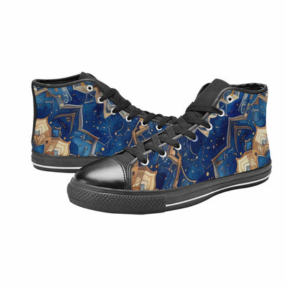 MEN'S Mandala High Top Canvas Surreal Custom Shoes