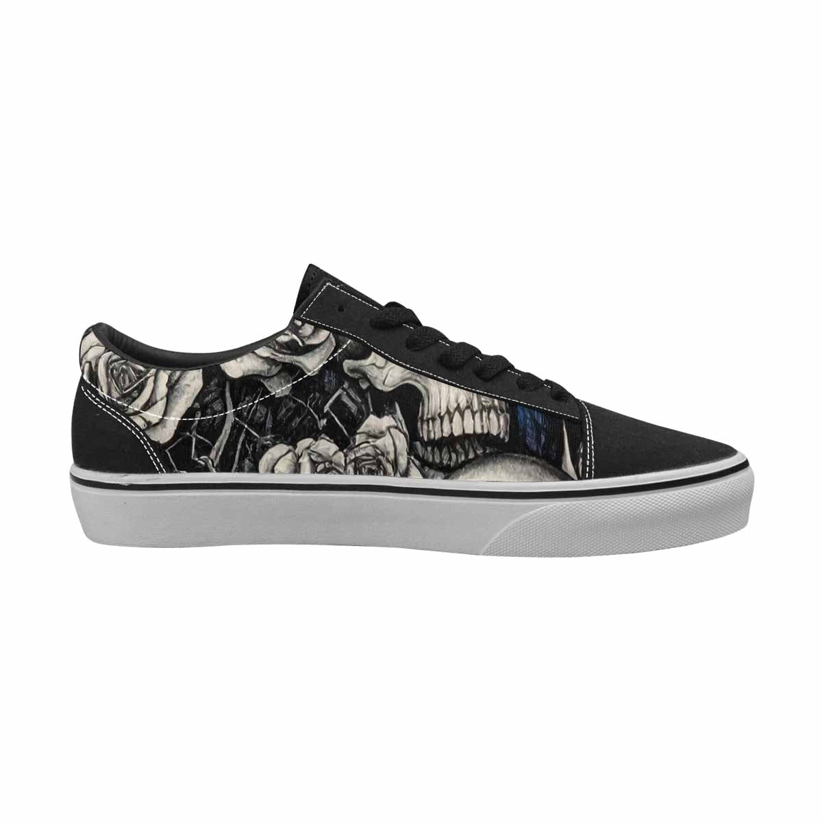 WOMEN'S Skull Roses Lace-Up Canvas Dreamcore Custom Shoes