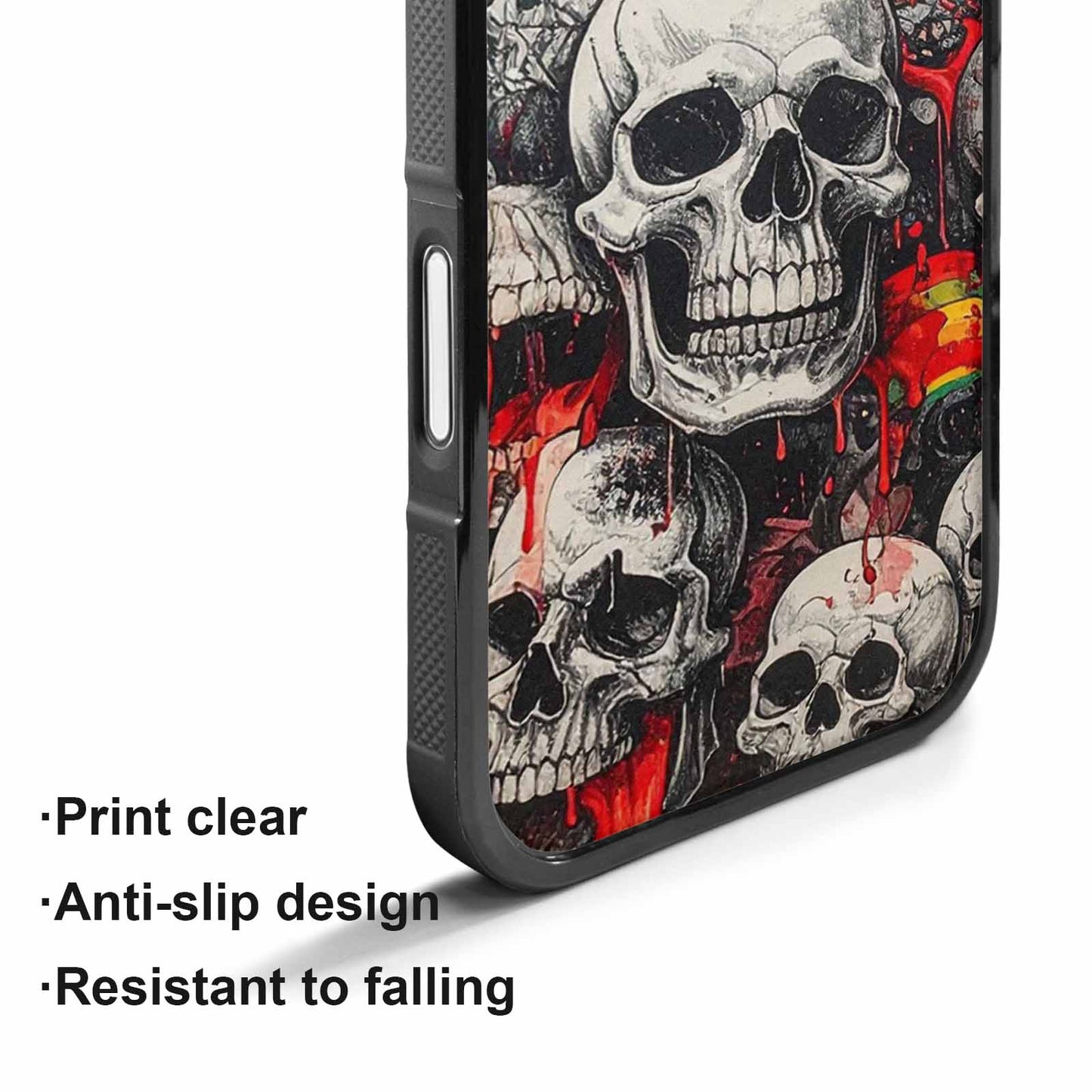 iPhone 17 Case — Rainbow From Skull\'s Mouth Gothic Skulls, Customized Protective Case