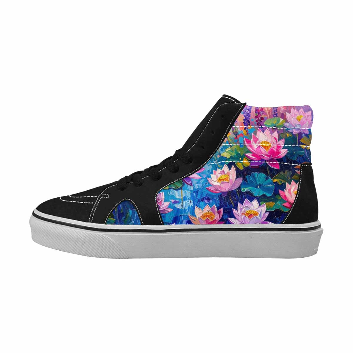 MEN'S Monet Impressionist High Top Canvas Cottagecore Sneakers