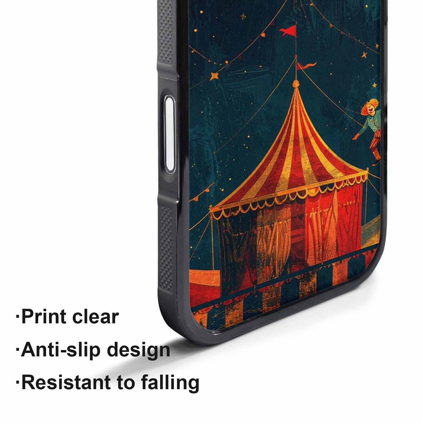 iPhone 17 Pro Case — Vintage Circus Art Pattern Retro Vintage, Unique Phone Case Design