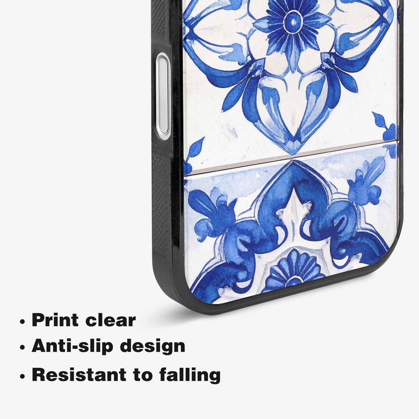 iPhone 16 Plus Case — Talavera Tile Floral, Custom Art Phone Cover
