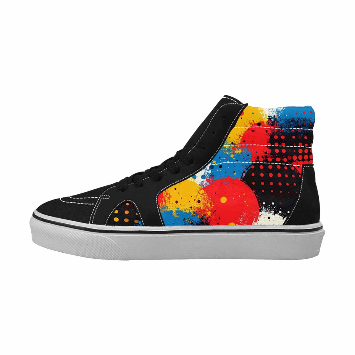 WOMEN'S Comic Book Halftone High Top Canvas Aesthetic Sneakers